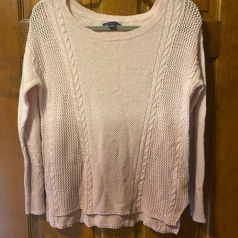 American Eagle Ombré Sweater Pink